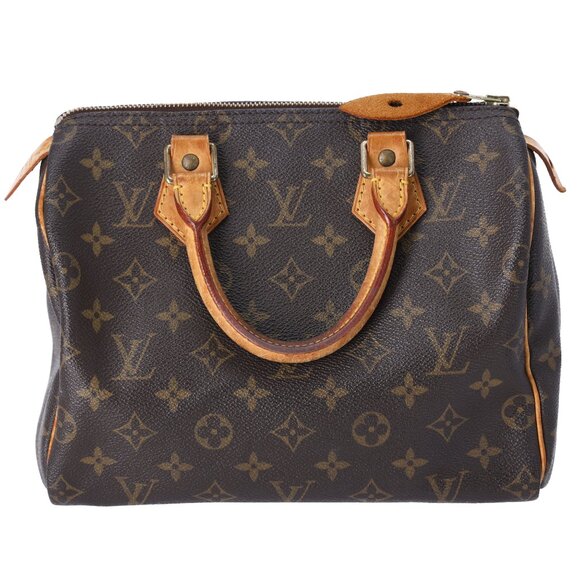 Louis Vuitton Speedy 25 Monogram Handbag M41528 Monogram Canvas - Picture 1 of 9